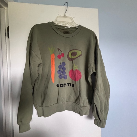 MOTHER Olive Graphic Sweatshirt - Picture 5 of 9